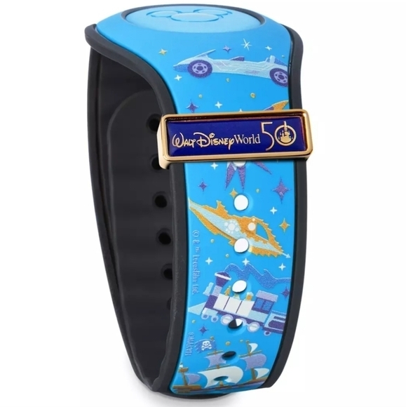 Disney World Attraction Vehicles 50th Anniversary MagicBand - Picture 1 of 8